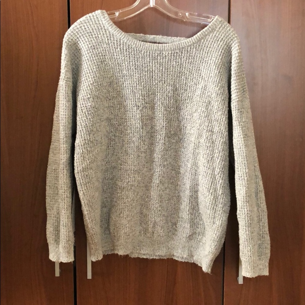 Chunky Sweater w/ Low Scoop Back